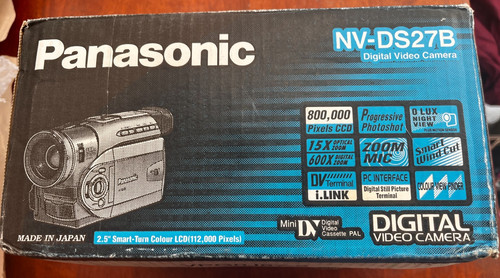 Panasonic ds27b digital - panasonic, nv-ds27b
